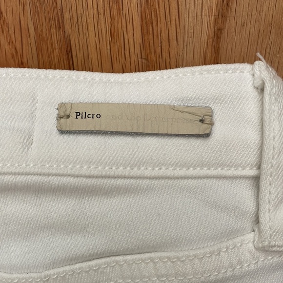 Anthropologie Pilcro and the Letterpress High-Rise Sequins Flared Jeans White - Picture 12 of 13